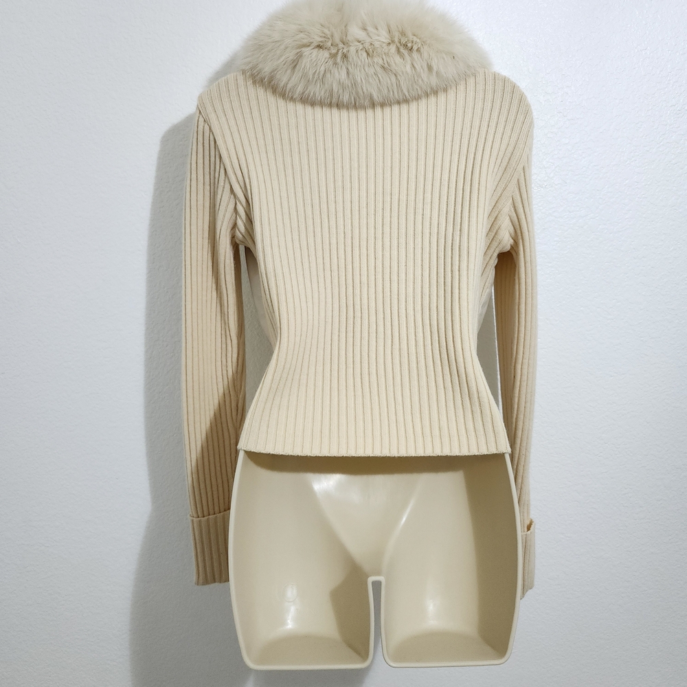 FOX FUR Lamb Skin LEATHER WOOL SNOWBUNNY Ski Jacket - Picture 10 of 14